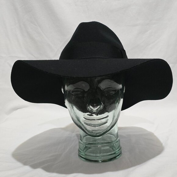 Brixton Wool Felt 3 7/8" Brim Fedora Hat - Black - Sz S/7* - Picture 2 of 8